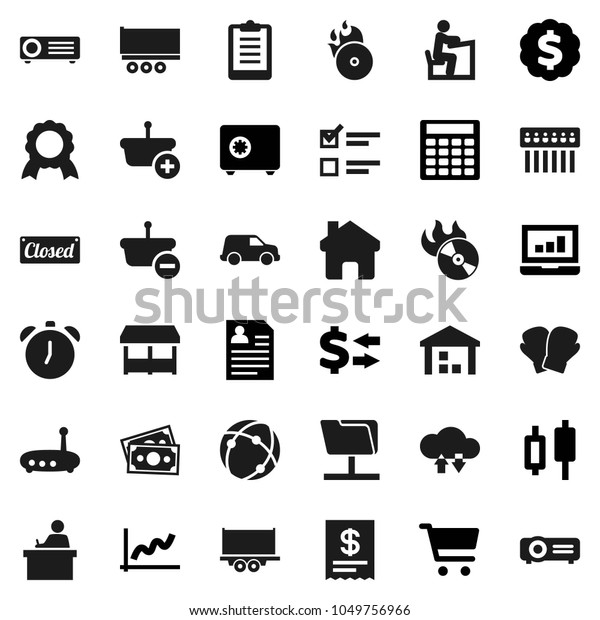 Flat vector icon set - student vector, alarm clock,\
medal, exam, exchange, graph, cart, japanese candle, laptop,\
calculator, dollar, personal information, safe, clipboard, boxing\
glove, money, car