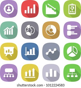 flat vector icon set - target audience vector, graph, crisis, report, diagram, circle, presentation, structure, up, chart, hierarchy