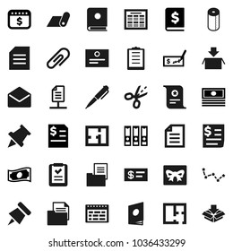 Flat vector icon set - toilet paper vector, pen, schedule, pin, certificate, document, constellation, cash, check, annual report, binder, dollar calendar, fitness mat, receipt, clipboard, mail, plan