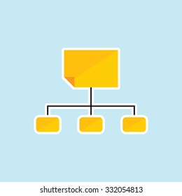 Flat vector icon of Site Map.
