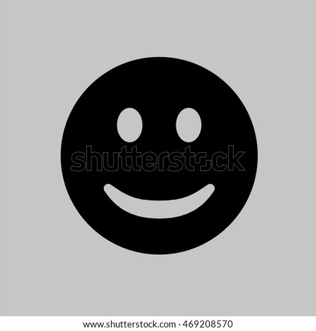 Flat Vector Icon Smile Pictogram 스톡 벡터(사용료 없음) 469208570 - Shutterstock