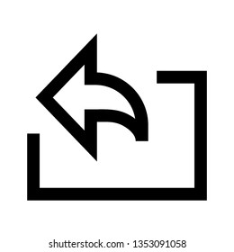 Flat vector icon - social media, favorites, share, arrow, redo, chain, network - Vector