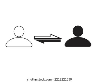 Icono de vector plano - medios sociales, favoritos, compartir, flecha, rehacer, cadena, red - Vector