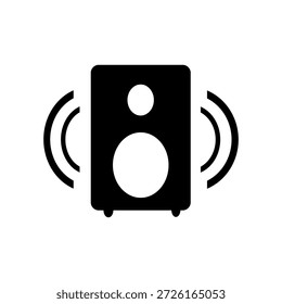 Signo de altavoz de icono de Vector plano