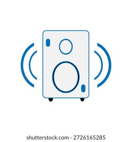 Signo de altavoz de icono de Vector plano