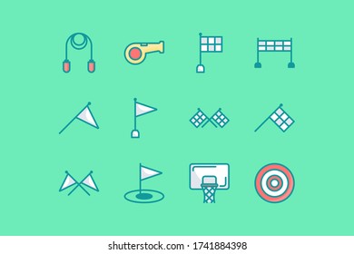 Flat Vector Icon of Sport