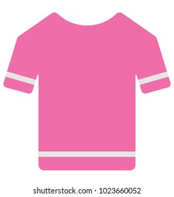 
Flat vector icon of a stitched shirt. 
