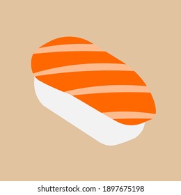 Icono vector plano de sushi Chum