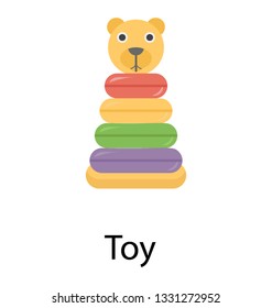 Flat vector icon of toy.