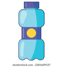 Flat vector icon water bottle