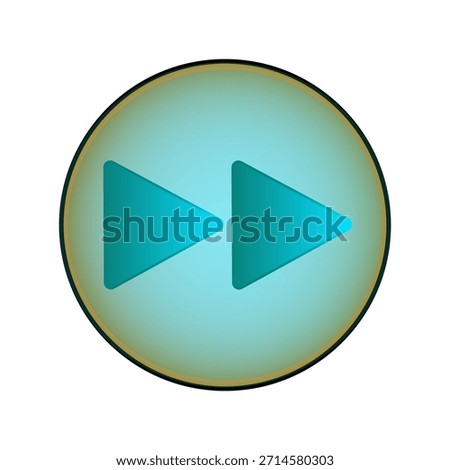 flat vector icons of on off, pause, continue, back and power buttons