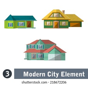 Flat Vector Illustration of Apartment for Design, Website, Background Banner. City element Isolated for you Pattern or Map Texture. Building Object Template for Suburbia