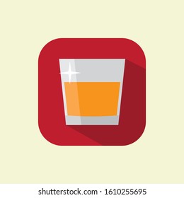 Flat vector Illustration, Beverage Icon