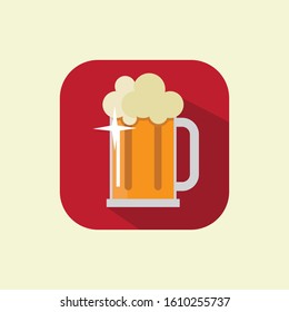 Flat vector Illustration, Beverage Icon