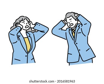  Ilustración vectorial plana. Negocios y comunicaciones