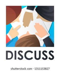 Flat vector illustration business discuss, negotiations. UI/UX and GUI Screen. Mobile app, kit. Succession planning. User interface display. Concept for web page, banner, presentation, social media. 