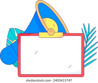 Flat vector illustration of business people operating work scene
