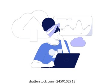 Ilustración vectorial plana de la gente de negocios que opera la escena de trabajo
