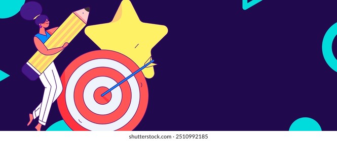 Flat vector illustration of business people operating work scene
