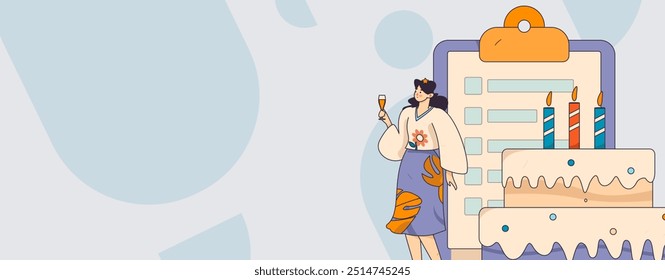 Ilustración vectorial plana de gente de negocios que opera la escena de trabajo
