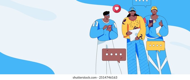 Ilustração de vetor plano de pessoas de negócios que operam a cena de trabalho
