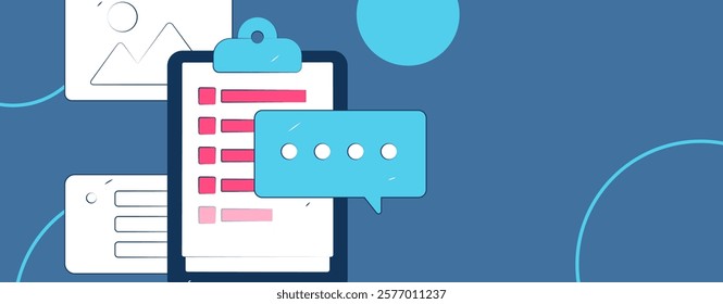 Flat vector illustration of business people operating work scene
