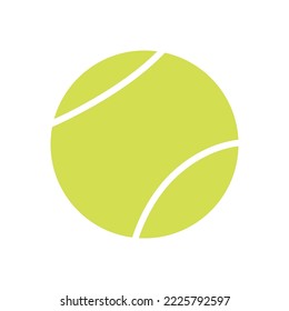 Flat vector illustration in childish style. Hand drawn different tennis balls. Clipart isolated on white background