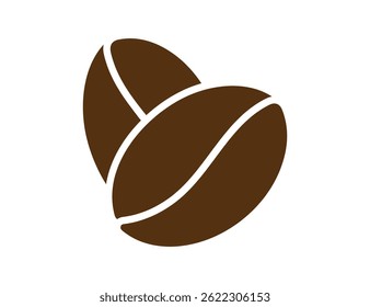 Flat Vector Illustration of Coffee Beans. ideal for use in web design, mobile apps, digital content, and educational materials related to coffee, chemistry, or energy.