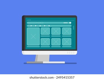 Flat vector illustration communication with production agency