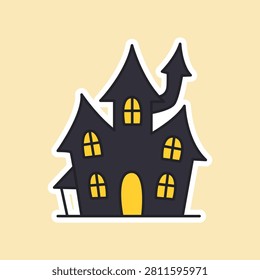 Flat vector illustration creepy