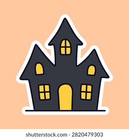 Flat vector illustration creepy