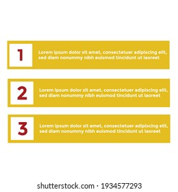 Flat vector illustration of editable numbers 1,2, and 3. design templates. 4000 x 4000 pixel perfect.