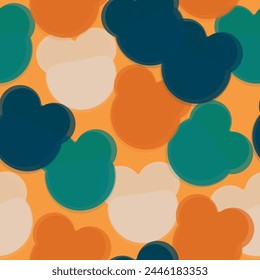 Flat vector illustration for fabric, textile, wallpaper, poster, gift wrapping paper. Card, postcards for kids. 