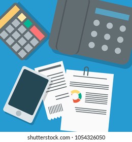 Flat vector illustration flat-panel infographics for business and website