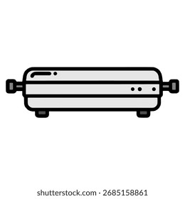 Ilustración vectorial plana de una sartén. Adecuado para cocinar, cocina y temas de preparación de alimentos.