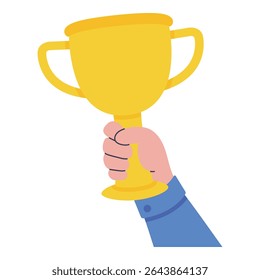 Flat vector illustration hand