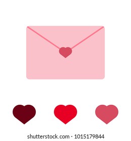 Flat vector illustration happy valentine's day card