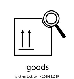 Flat vector illustration icons for business site and for logistics delivery goods