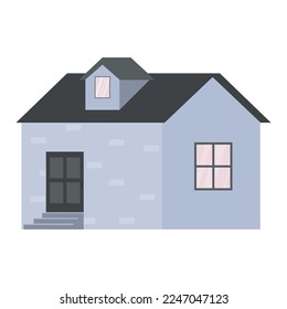 ilustración vectorial plana de la gran casa de campo
