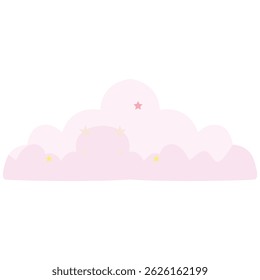 Ilustração vetorial plana de uma nuvem fofa azul clara com textura pontilhada, perfeita para gráficos infantis, ícones meteorológicos ou temas sonhadores.
