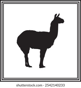 Ilustração vetorial plana de um Llama .