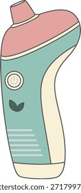 Ilustração vetorial plana de um moderno vácuo de poros elétricos para limpeza facial e cuidados com a pele. Ideal para marca de beleza, marketing de spa, aplicativos de dermatologia e guias de autoatendimento.
