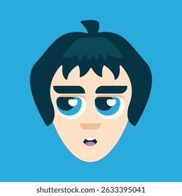 Flat vector illustration of persona