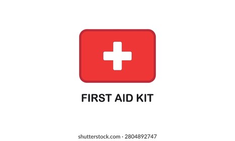 A flat vector illustration of a red ribbon for AIDS awareness, symbolizing hope and support. Fully editable EPS10 vector design on white.