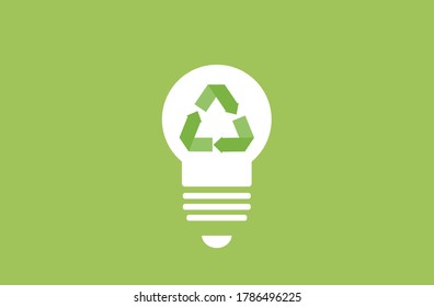 Flat vector illustration of renewable energy.