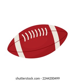 flat vector illustration of rugby ball