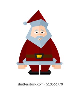 Flat vector Illustration of Santa Claus