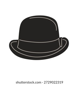 Flat vector illustration set of various hats including fedora, bowler, baseball cap, visor, beanie, flat cap, and bucket hat. Modern minimalist design with clean shapes and soft colors, isolated on white background. Suitable for fashion, clothing, accessory, style, and apparel design concepts.