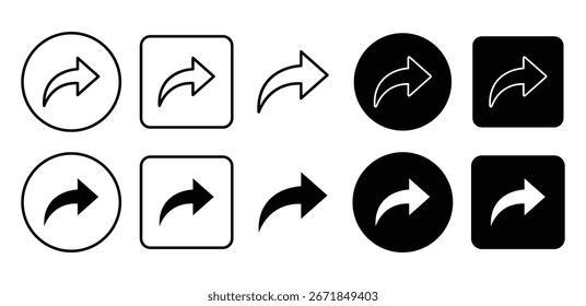 Ilustración vectorial plana del icono de la acción aislado, envíe el símbolo