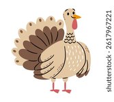 Flat vector illustration in a simple children